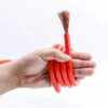 Pure copper core of heavy-duty battery jumper cables for high conductivity and durability