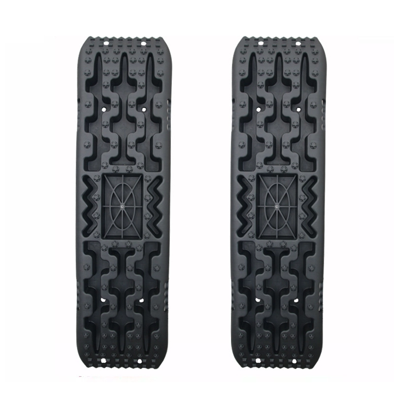 Premium Nylon Traction Boards Black Base Top View Premium nylon traction boards with jack base in black, heavy duty design