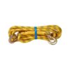 extreme 4x4 towing braided rope with hooks Braided yellow towing rope with metal hooks for off-road recovery