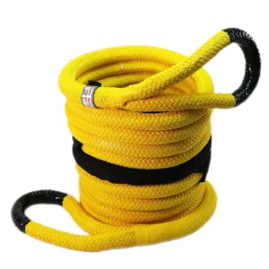 extreme 4x4 towing heavy duty kinetic recovery rope yellow Heavy duty yellow kinetic recovery rope for extreme 4x4 towing