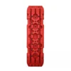 Single red heavy duty traction board featuring reinforced construction and aggressive lugs