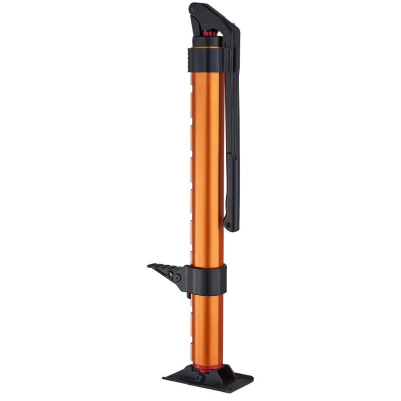 orange hydraulic jack budget version flat base Orange budget hydraulic jack featuring flat base ideal for stable lifting