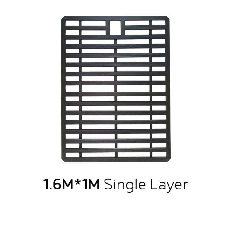 1.6x1m-single-layer-roof-rack-platform 1.6M x 1M compact single layer roof rack cargo basket, heavy duty steel for SUV and car top luggage storage. Universal Roof Rack Cargo Basket for SUV Car Top Luggage Carrier