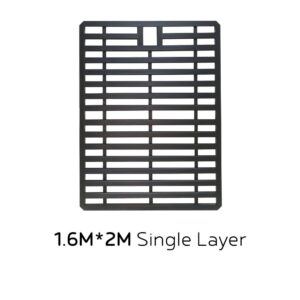 1.6M x 2M single layer roof rack cargo basket, heavy duty steel luggage carrier for SUV and car roof storage. Universal Roof Rack Cargo Basket for SUV Car Top Luggage Carrier