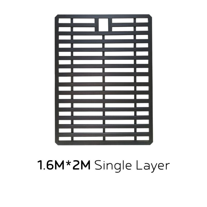 1.6x2m-single-layer-roof-rack-platform 1.6M x 2M single layer roof rack cargo basket, heavy duty steel luggage carrier for SUV and car roof storage. Universal Roof Rack Cargo Basket for SUV Car Top Luggage Carrier