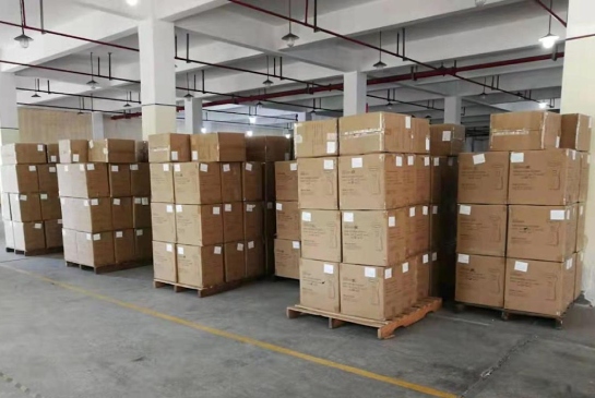 Warehouse storage of packaged auto parts for global distribution